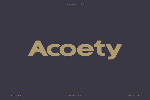 Acoety: The Modern Display Sans for Crisp, Confident Design