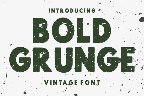 Bold Grunge: The Distressed Typeface with Attitude