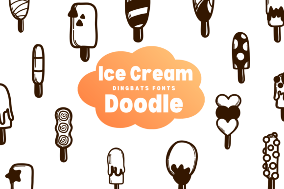 Ice Cream Doodle: A Sweet Sketch Font for Creative Projects