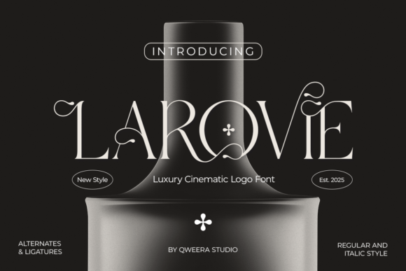 Larovie: The Cinematic Serif That Commands Attention