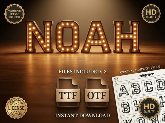 Noah: A Font That Brings Vintage Hollywood Glamour to Your Brand