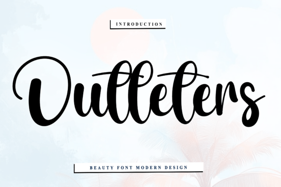 Outleters: The Script Font for Artisanal Branding & Beyond