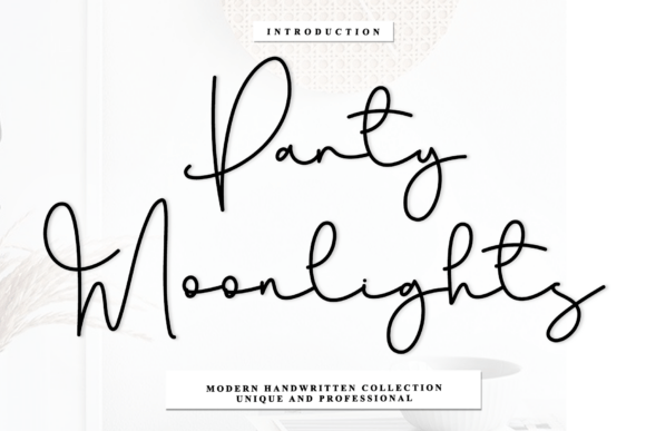 Party Moonlights: The Handwritten Font with a Timeless Touch