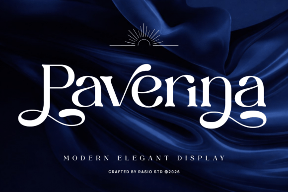 Paverina: Where Fluid Calligraphy Meets Modern Serif Elegance