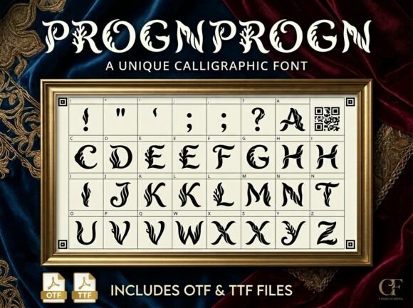 Progn: A Decorative Font for Headlines That Demand Attention