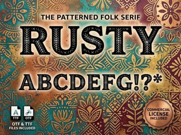 Rusty: A Folk Serif Font That Tells a Story