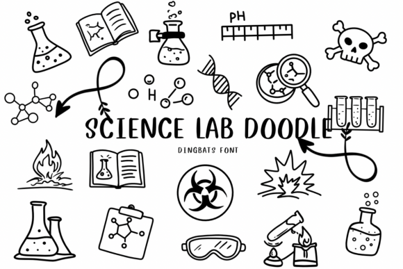 Science Lab Doodle: A Font That Brings Whimsy to Your Projects
