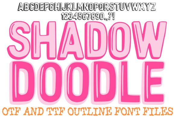 Shadow Doodle: A Friendly Typeface with Built-In Depth