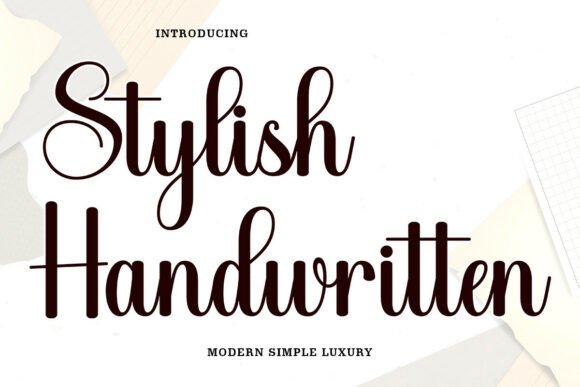 Stylish Handwritten: A Font That Feels Like a Friend