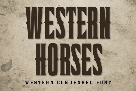 Western Horses: A Bold Typeface for Standout Visuals